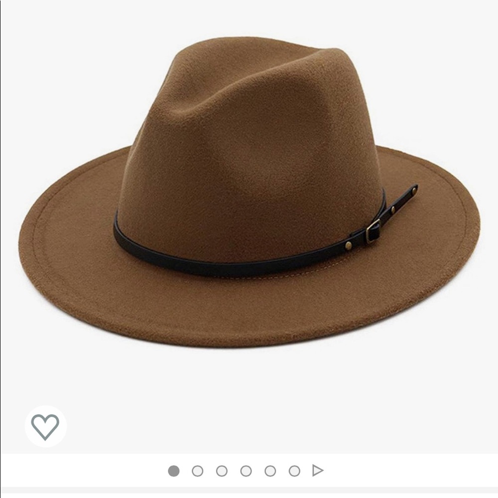 Lisianthus Women Belt Buckle brown Fedora Hat